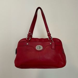 Coach Red Leather Handbag
